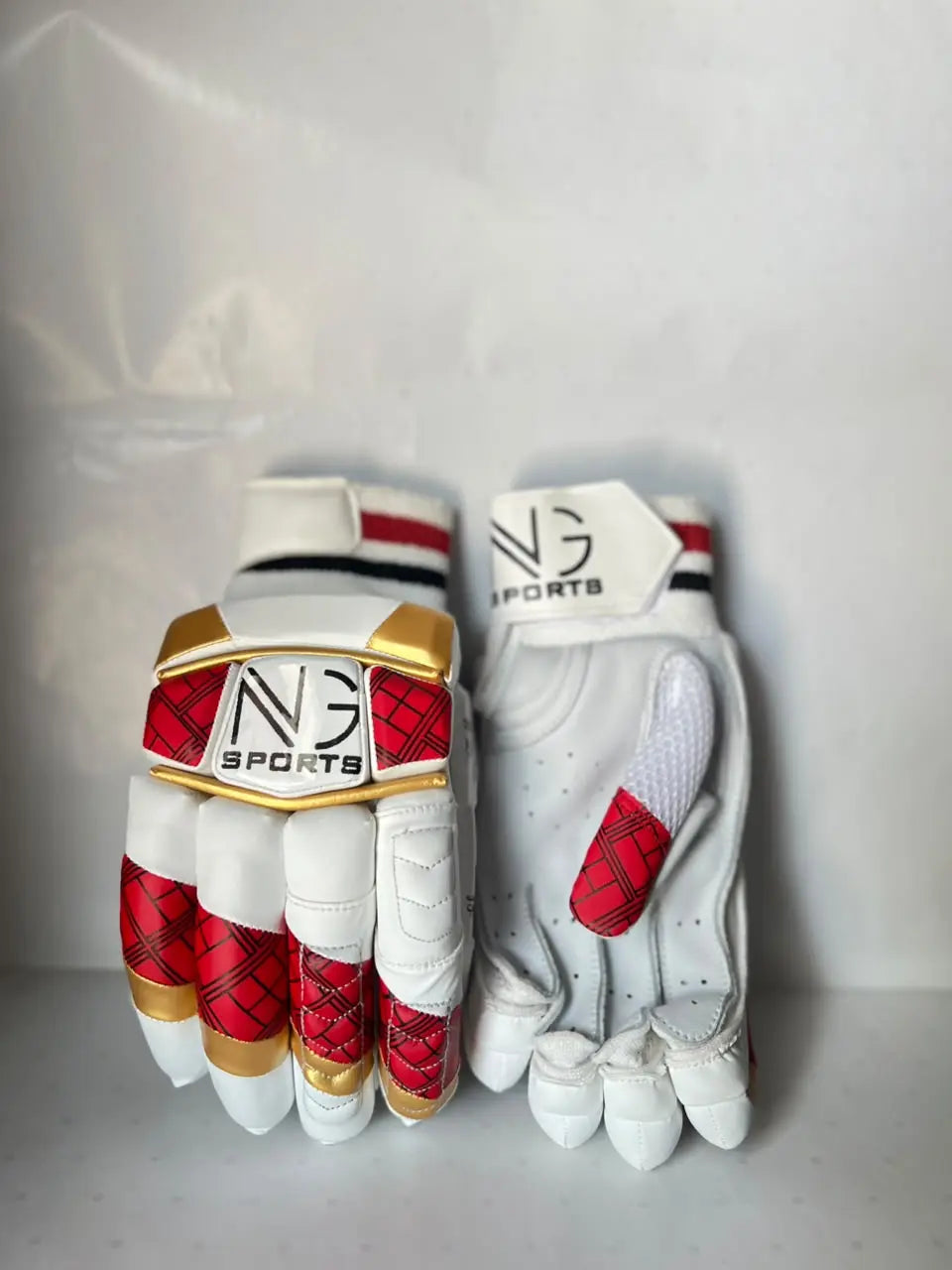 NG Sports Red & Gold Sausage Batting Gloves NG SPORTS