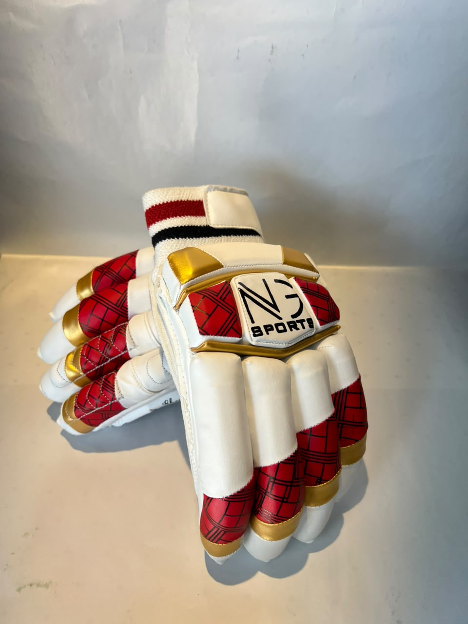 NG Sports Red & Gold Sausage Batting Gloves