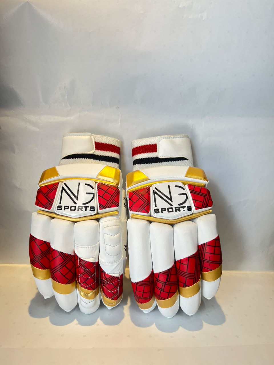 NG Sports Red & Gold Sausage Batting Gloves