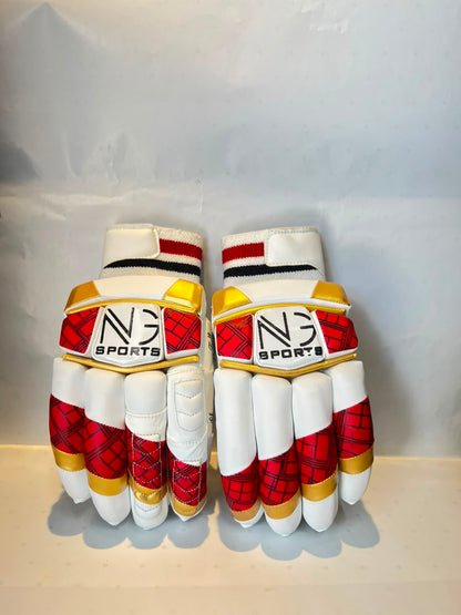 NG Sports Red & Gold Sausage Batting Gloves