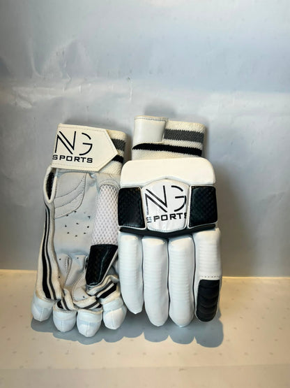 NG Sports White & Black Youth Sausage Batting Gloves