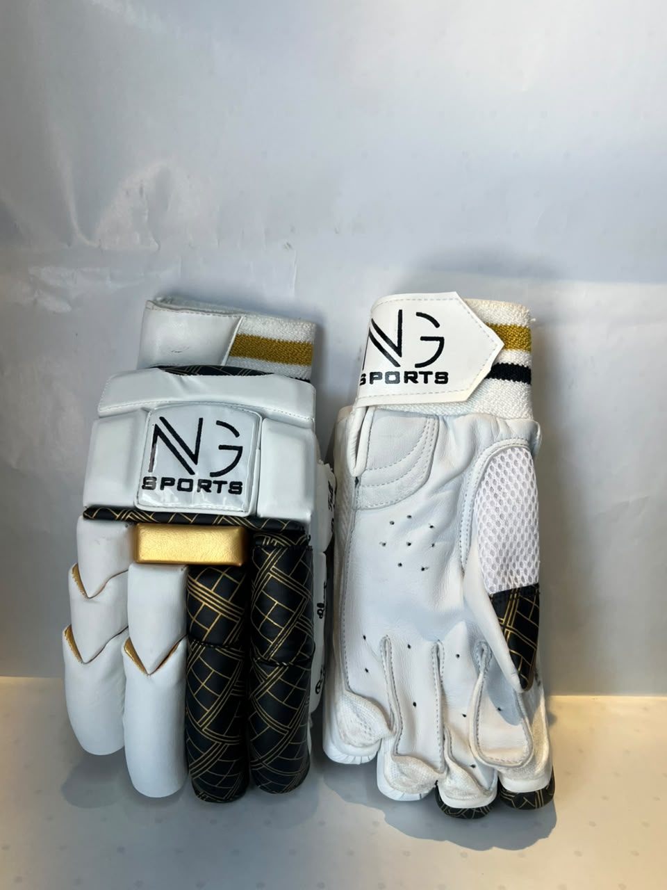 NG Sports Split Finger Gold & Black Batting Gloves