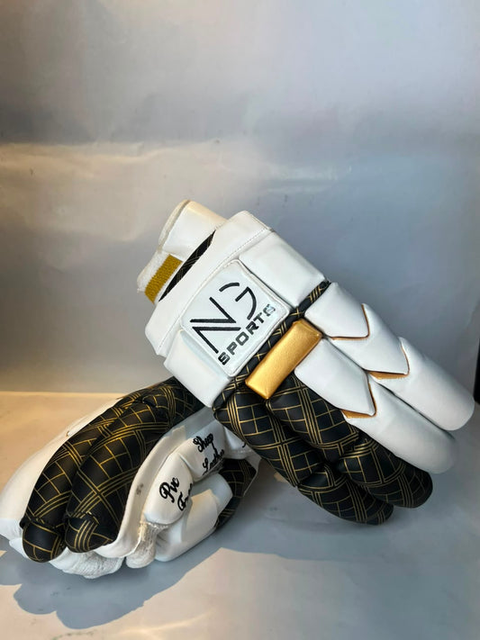 NG Sports Split Finger Gold & Black Batting Gloves