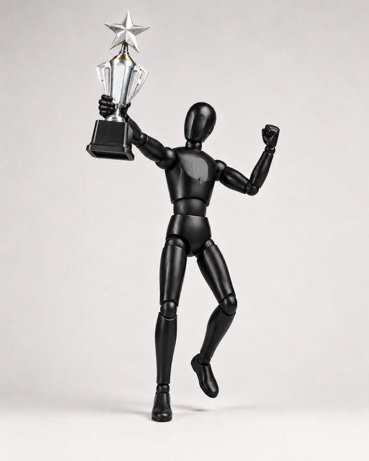 Silver Plastic Trophy – Affordable Award for Winners