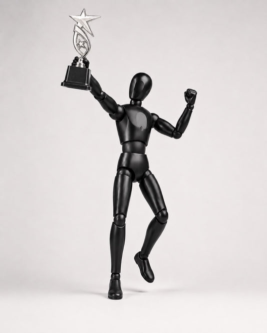 Silver Plastic Trophy – Affordable Award for Winners