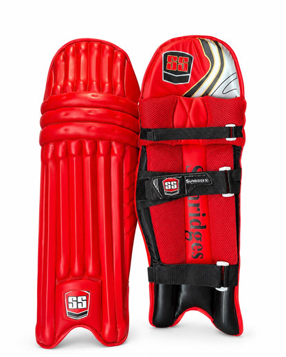 SS Sunridges Red Leg Guards – Power, Protection & Pro Look