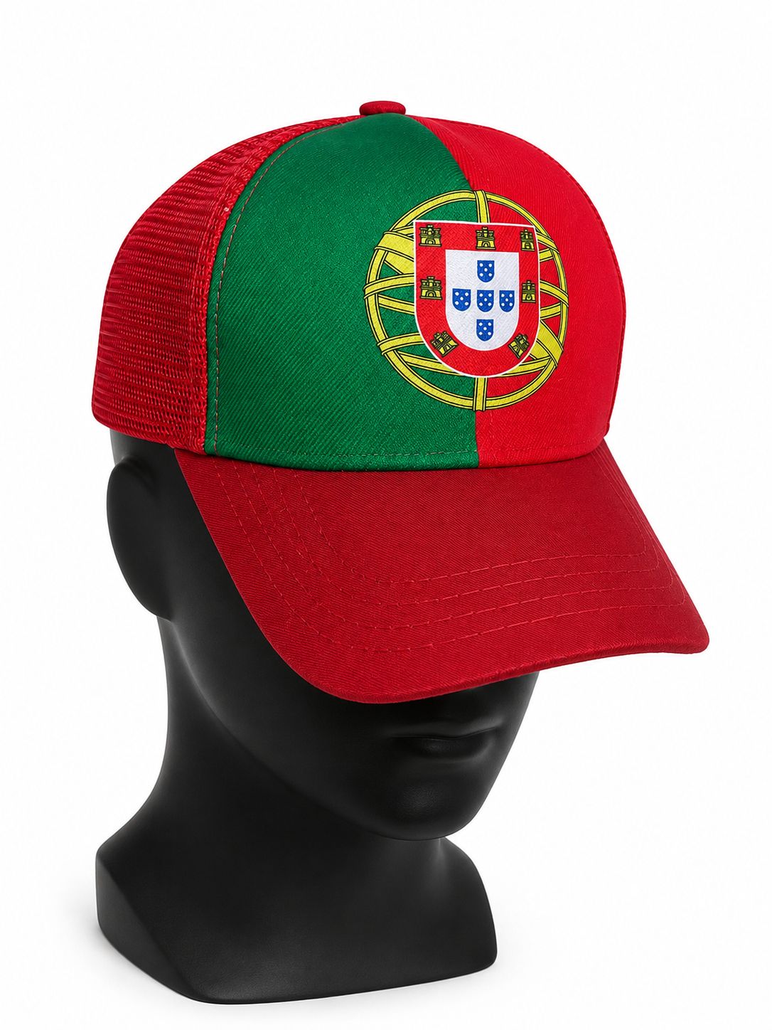 Portugal Flag  Cap – Premium Mesh Snapback Baseball Cap | Adjustable Unisex Sports & Casual Hat